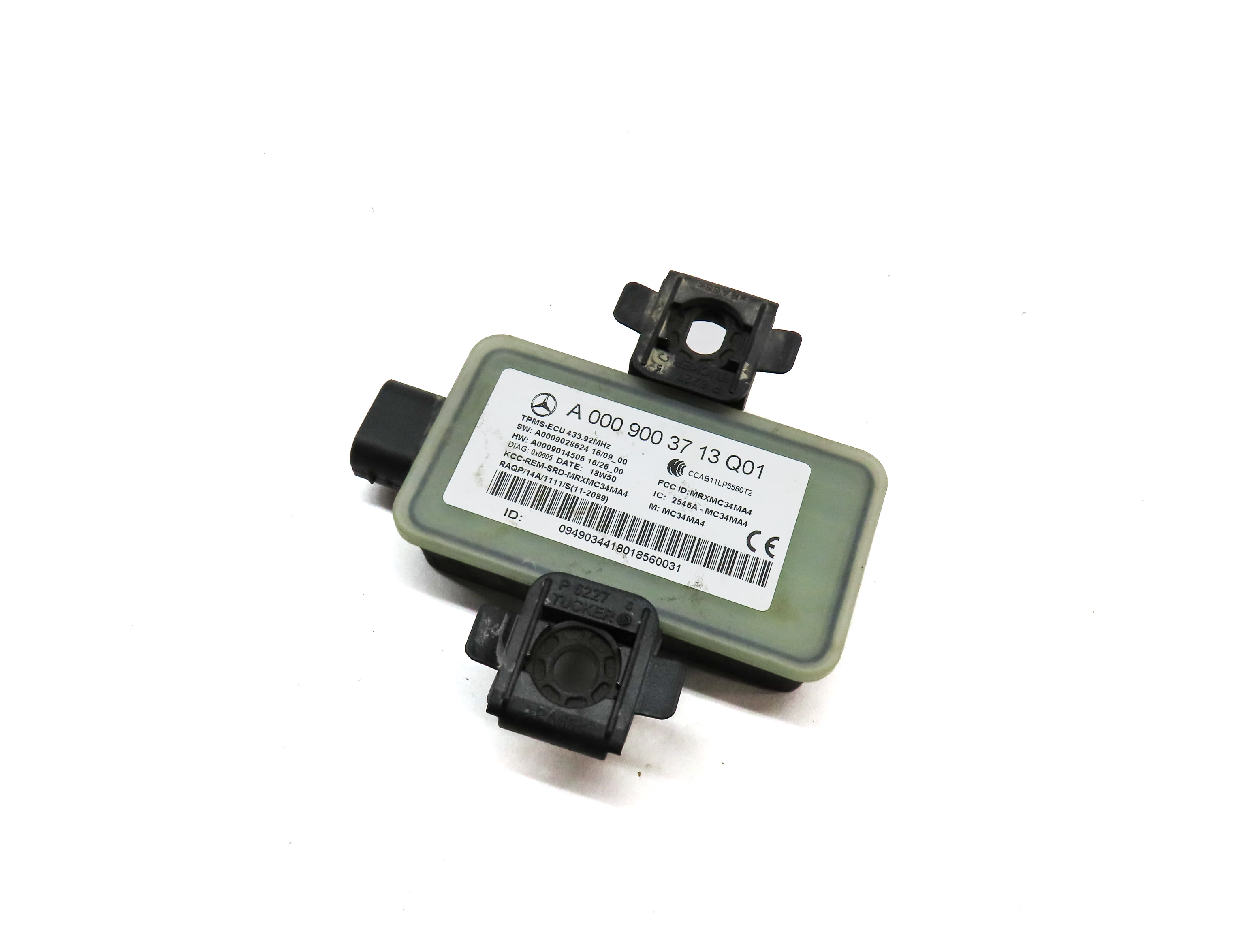 2017-2021 MERCEDES C300 / GLC / S CLASS - TPMS TIRE AIR PRESSURE SENSOR MODULE — exact item pictured